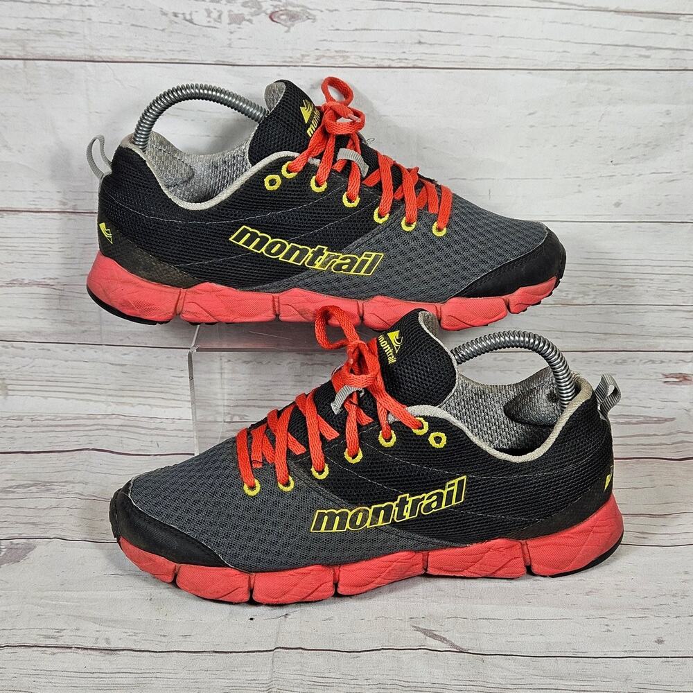 Montrail Athletic Shoes Women's Black Red US 8 Trail Running FluidFoam Mesh